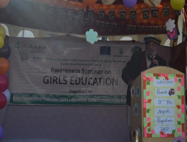 Girls' education display