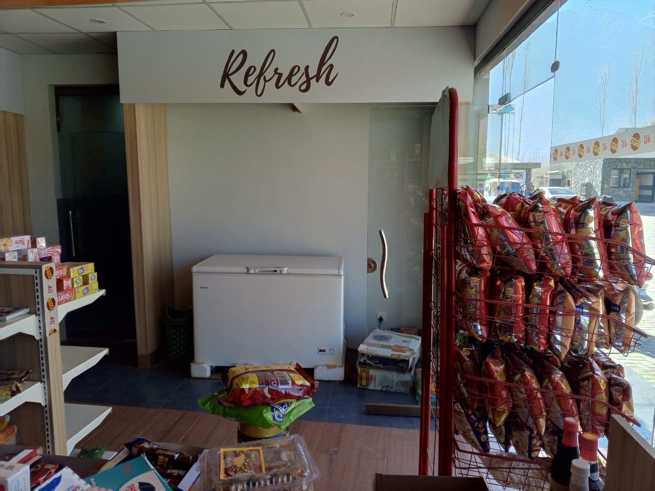 Inside a local shop